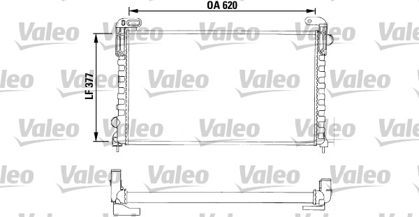 VALEO Vízhűtő TA633_VALEO