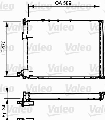 VALEO Vízhűtő 730548_VALEO