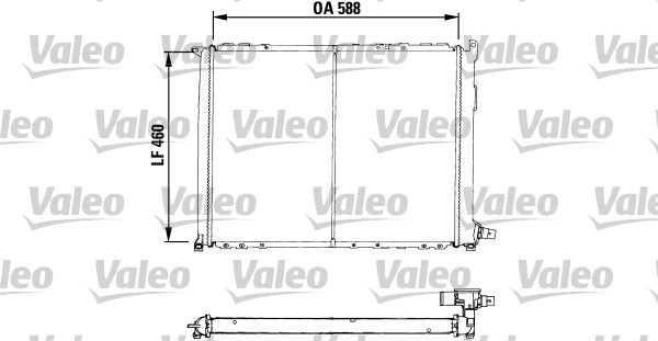 VALEO Vízhűtő RA821_VALEO