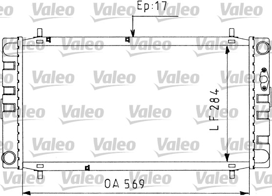 VALEO Vízhűtő 730578_VALEO