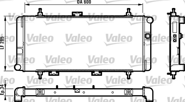 VALEO Vízhűtő RM1149_VALEO