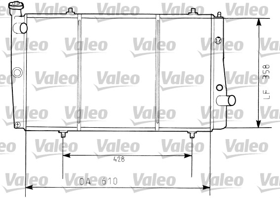 VALEO Vízhűtő 730634_VALEO