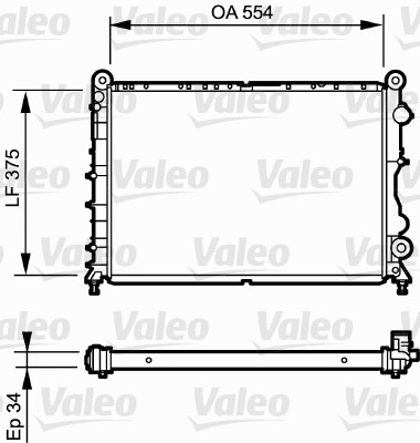 VALEO Vízhűtő 730838_VALEO