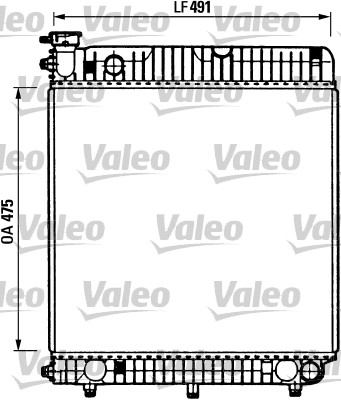 VALEO Vízhűtő 730883_VALEO