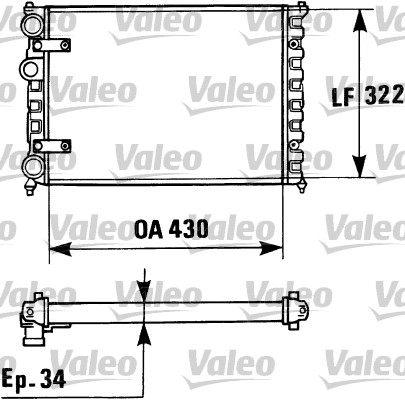 VALEO Vízhűtő 730946_VALEO