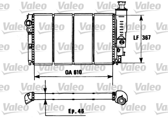 VALEO Vízhűtő 730953_VALEO