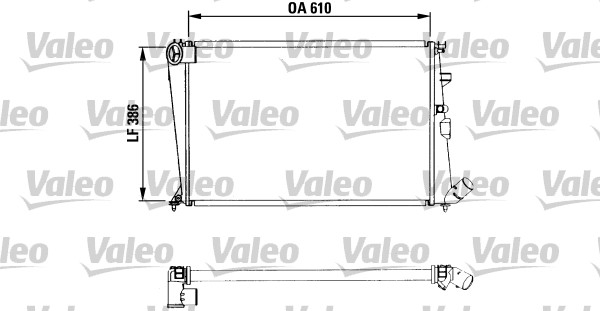 VALEO Vízhűtő RA002_VALEO