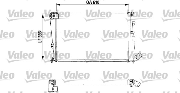 VALEO Vízhűtő RA003_VALEO