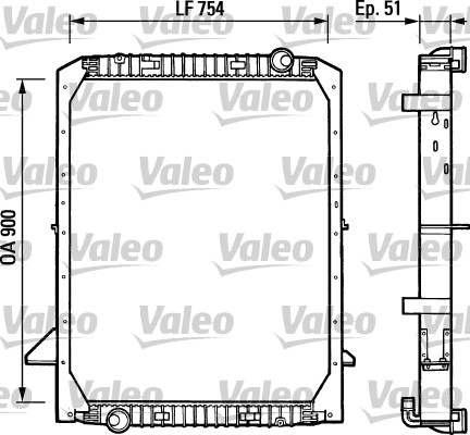 VALEO Vízhűtő 730965_VALEO