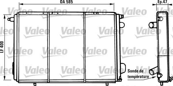 VALEO Vízhűtő RC1038_VALEO