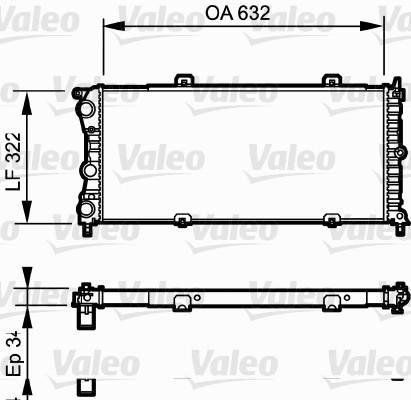 VALEO Vízhűtő RC103_VALEO