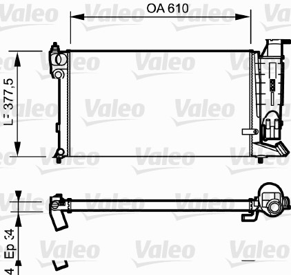 VALEO Vízhűtő RC1059_VALEO