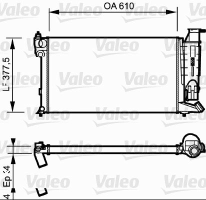 VALEO Vízhűtő 730985_VALEO