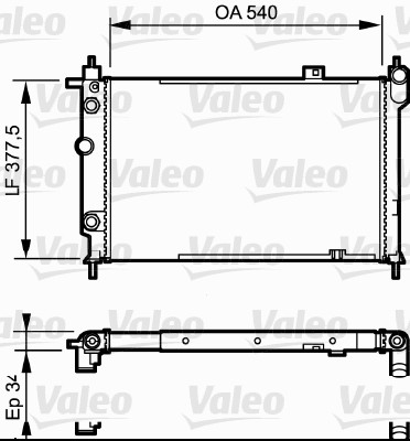 VALEO Vízhűtő RC1055_VALEO