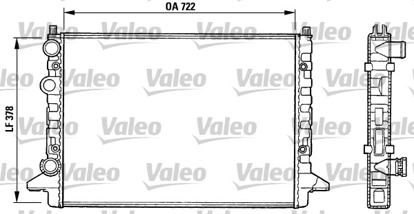 VALEO Vízhűtő RM1036_VALEO