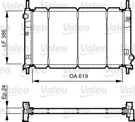 VALEO Vízhűtő RC1057_VALEO