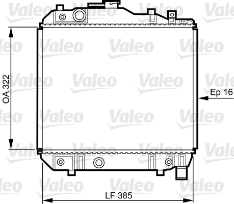 VALEO Vízhűtő 731042_VALEO