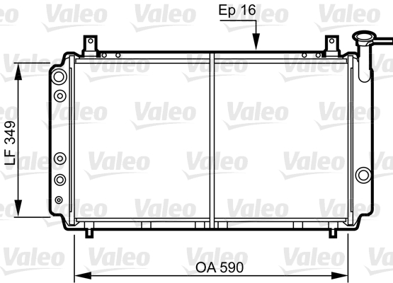 VALEO Vízhűtő 731082_VALEO