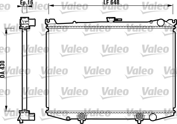 VALEO Vízhűtő 731085_VALEO