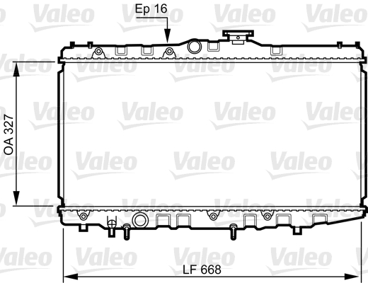 VALEO Vízhűtő 731105_VALEO