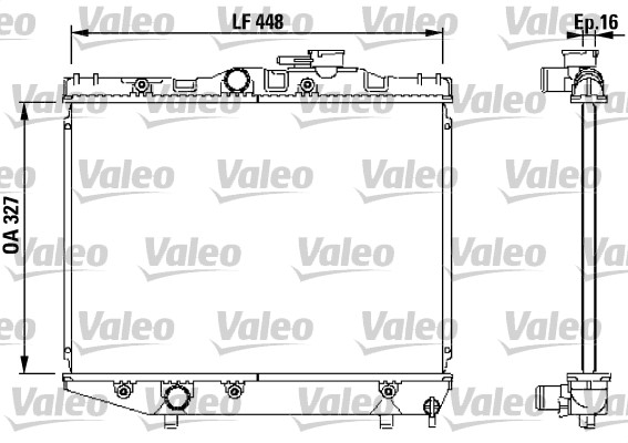 VALEO Vízhűtő 731124_VALEO