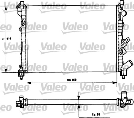 VALEO Vízhűtő 731128_VALEO