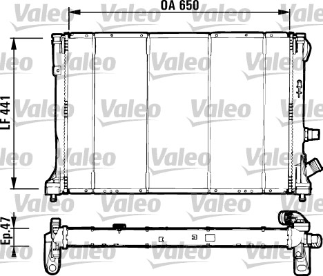 VALEO Vízhűtő RC1040_VALEO