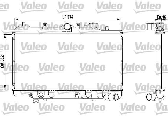 VALEO Vízhűtő 731142_VALEO