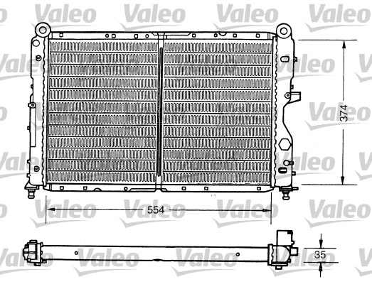 VALEO Vízhűtő TA767_VALEO