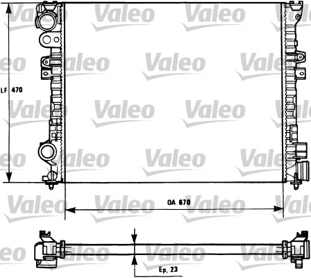 VALEO Vízhűtő 731166_VALEO