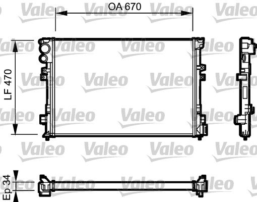 VALEO Vízhűtő 731168_VALEO