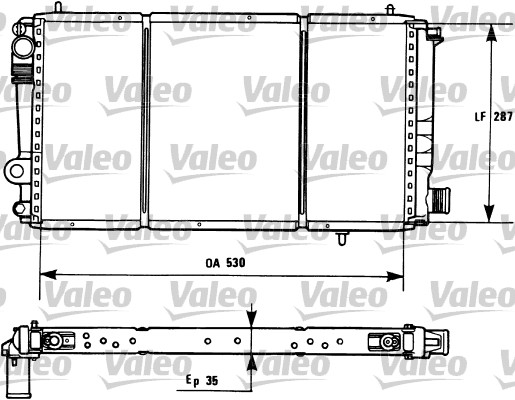 VALEO Vízhűtő 731173_VALEO