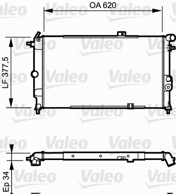 VALEO Vízhűtő RC1034_VALEO