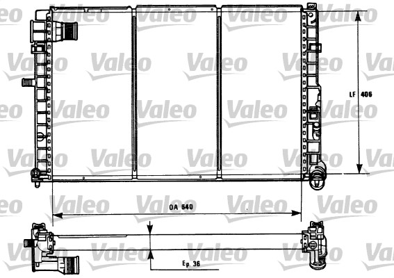 VALEO Vízhűtő 731185_VALEO