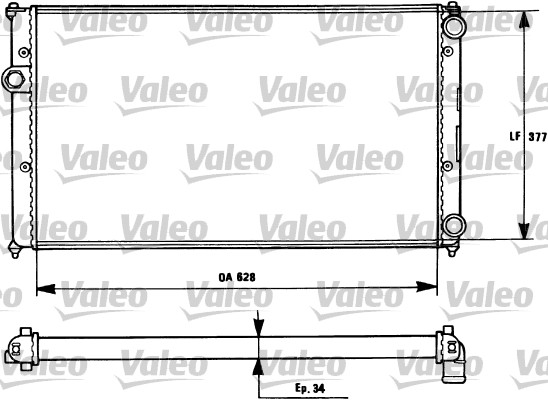 VALEO Vízhűtő RM1086_VALEO