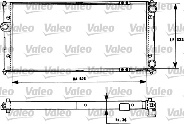 VALEO Vízhűtő RM1085_VALEO