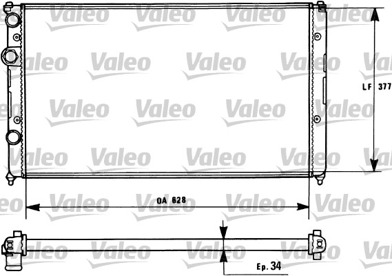 VALEO Vízhűtő 731267_VALEO