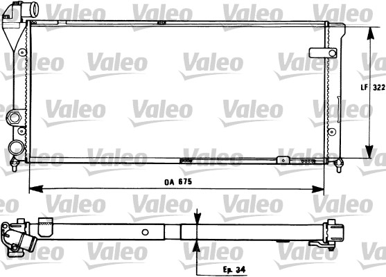 VALEO Vízhűtő RM1089_VALEO