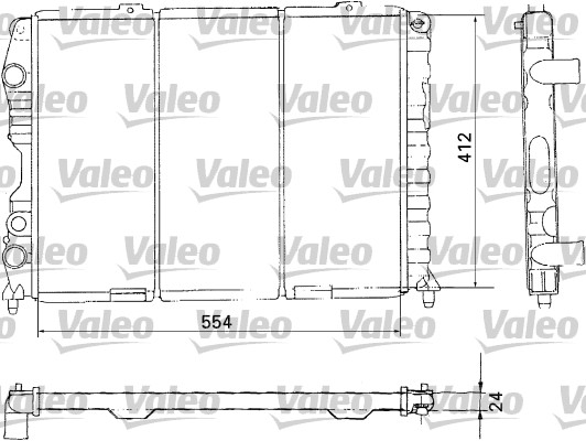 VALEO Vízhűtő 731283_VALEO