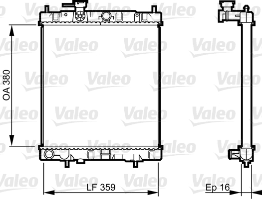 VALEO Vízhűtő 731287_VALEO