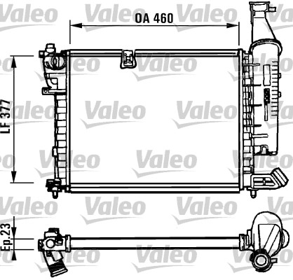 VALEO Vízhűtő RM1098_VALEO