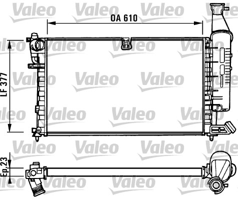 VALEO Vízhűtő RM1097_VALEO