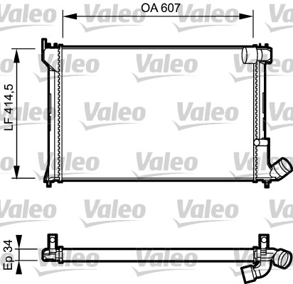 VALEO Vízhűtő RC1053_VALEO