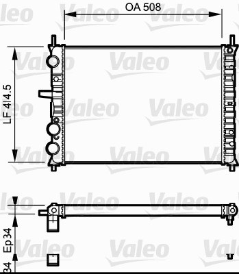 VALEO Vízhűtő RC112_VALEO