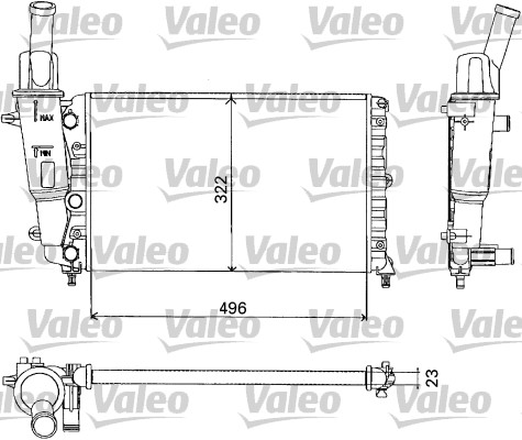 VALEO Vízhűtő RM134_VALEO