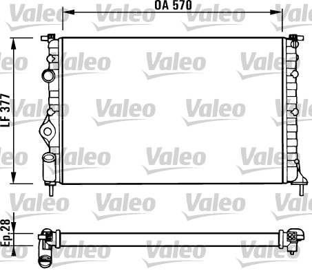 VALEO Vízhűtő RM1020_VALEO