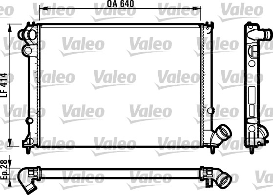 VALEO Vízhűtő RM1028_VALEO