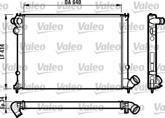 VALEO Vízhűtő RM1105_VALEO