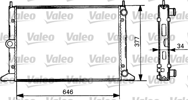 VALEO Vízhűtő RM1040_VALEO