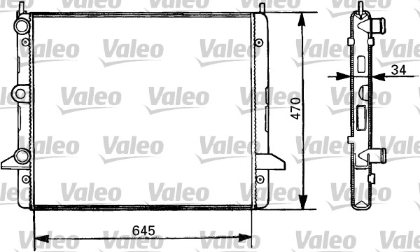 VALEO Vízhűtő RM1041_VALEO